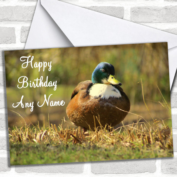 Duck Personalized Birthday Card