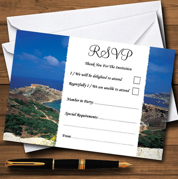 Malta Abroad Personalized RSVP Cards