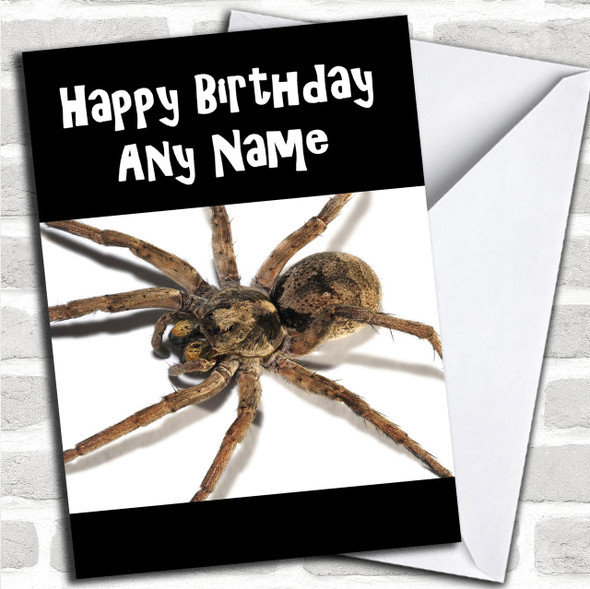 Spider Personalized Birthday Card