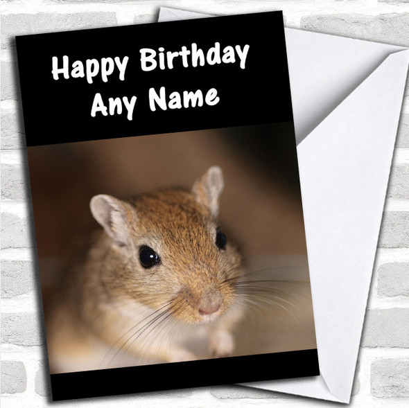 Gerbil Personalized Birthday Card
