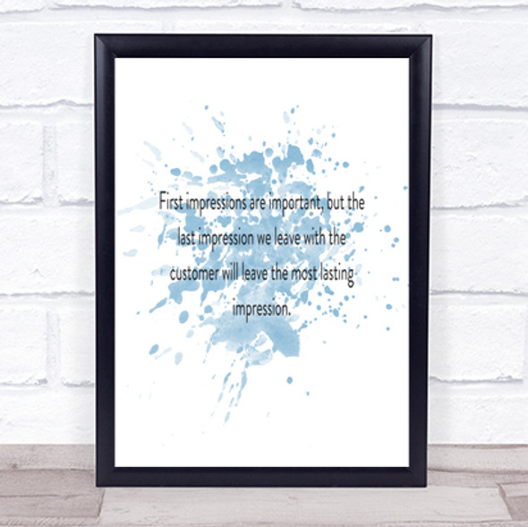 Impression We Leave Has A Lasting Effect Quote Print Word Art Picture