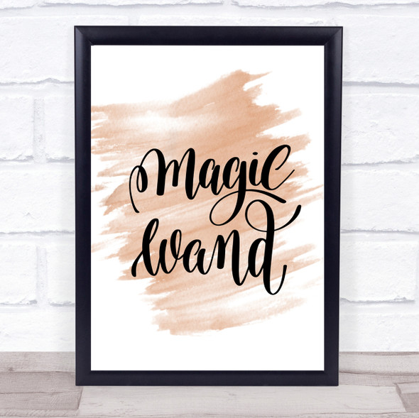 Magic Wand Quote Print Watercolour Wall Art