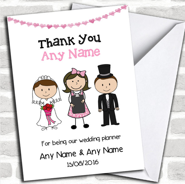 Thank You For Being Our Wedding Planner Personalized Thank You Card