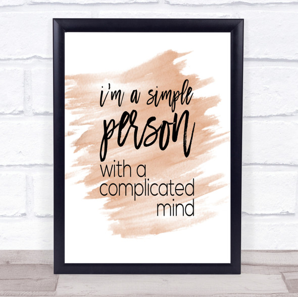 Simple Person Quote Print Watercolour Wall Art