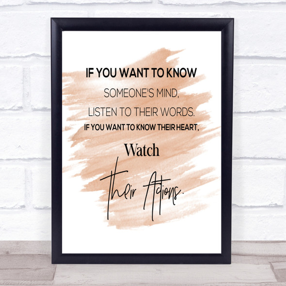 Someone's Mind Quote Print Watercolour Wall Art