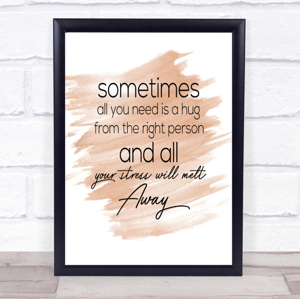 Sometimes All You Need Quote Print Watercolour Wall Art