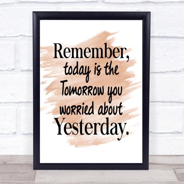 Tomorrow You Quote Print Watercolour Wall Art