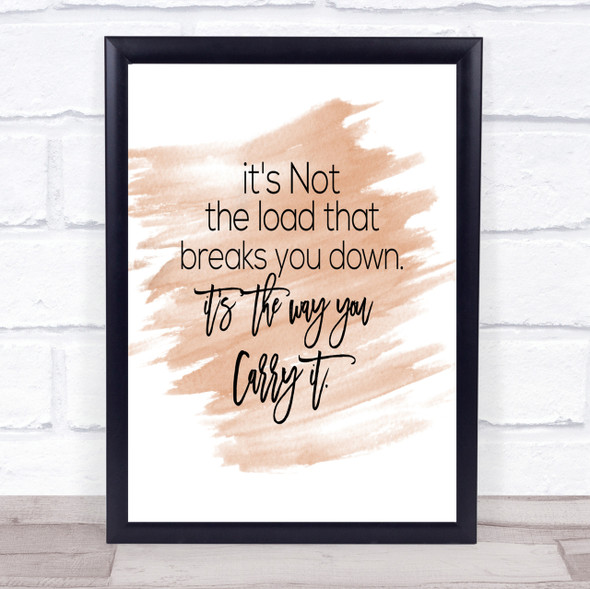Way You Carry Quote Print Watercolour Wall Art