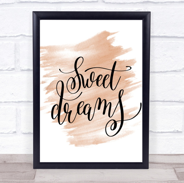 Dreams Quote Print Watercolour Wall Art