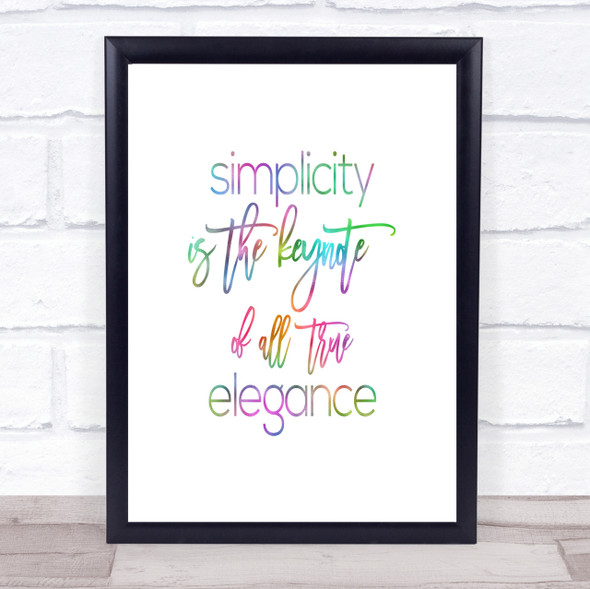 Elegance Rainbow Quote Print