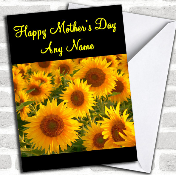 Sunflowers Personalized Mother's Day Card