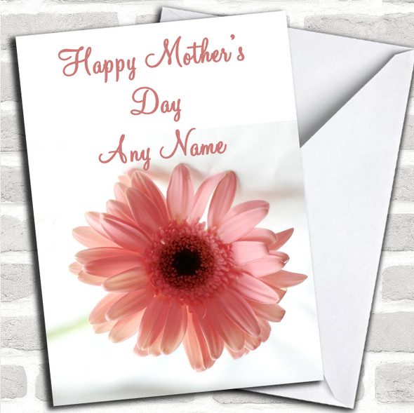 Stunning Pink Flower Personalized Mother's Day Card