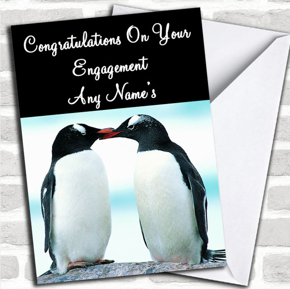 Penguin Personalized Engagement Card