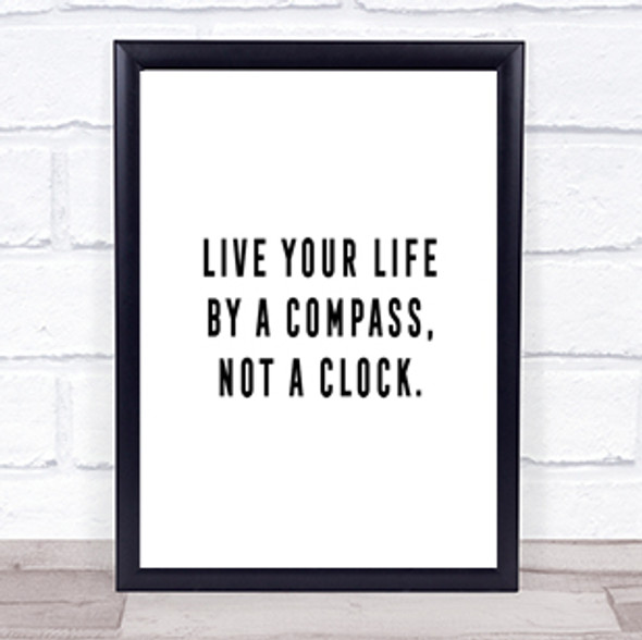 Live Your Life Quote Print Poster Typography Word Art Picture