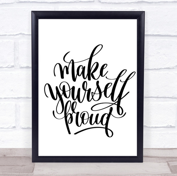 Make Yourself Pound Quote Print Poster Typography Word Art Picture