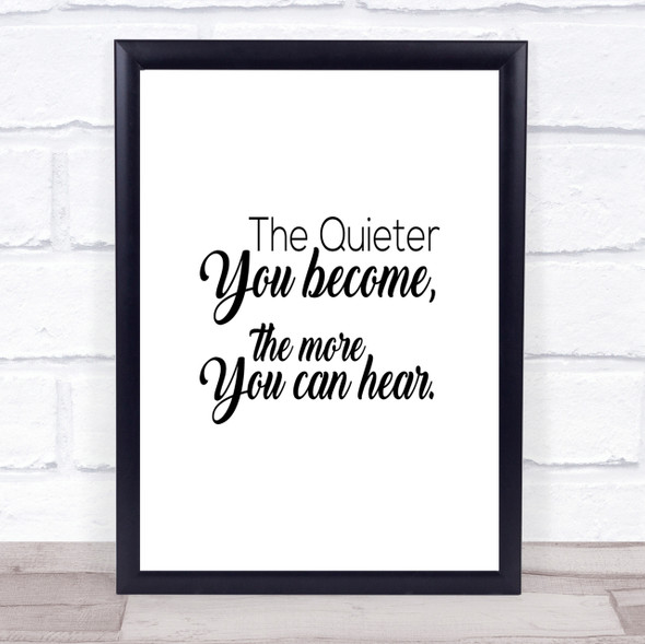 More You Can Here Quote Print Poster Typography Word Art Picture