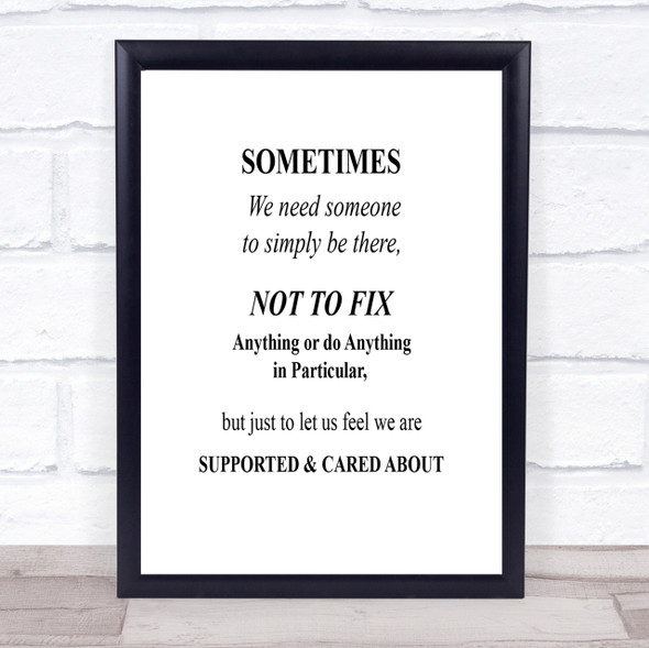 Not To Fix Quote Print Poster Typography Word Art Picture