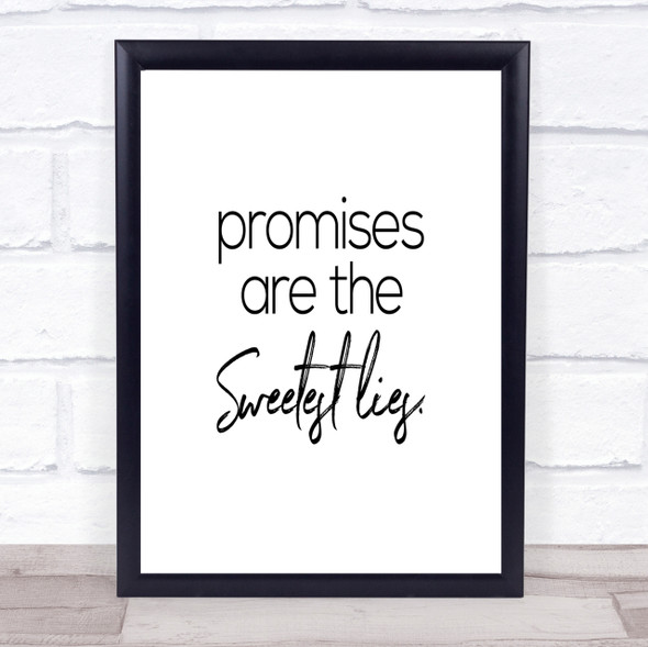 Promises Quote Print Poster Typography Word Art Picture