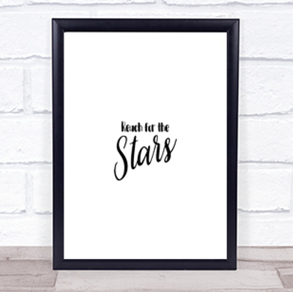 Stars Quote Print Poster Typography Word Art Picture