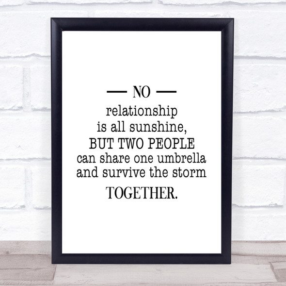 Survive The Storm Quote Print Poster Typography Word Art Picture