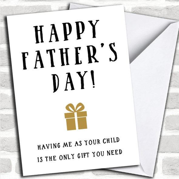 Funny Only Gift Personalized Father's Day Card