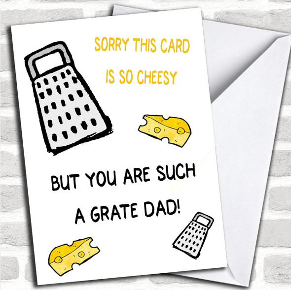 Funny Pun Cheese Grate Personalized Father's Day Card