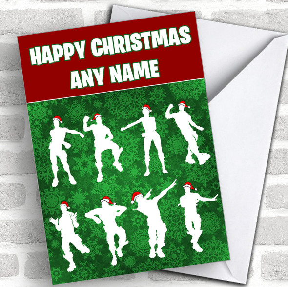 Fortnite Dancers Personalized Children's Christmas Card