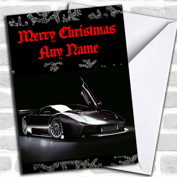 Lamborghini Murcielago Personalized Christmas Card