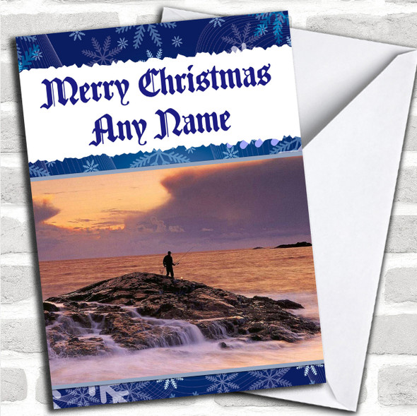 Fishing Personalized Christmas Card