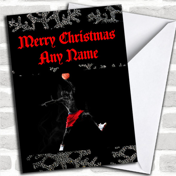 Basketball Personalized Christmas Card