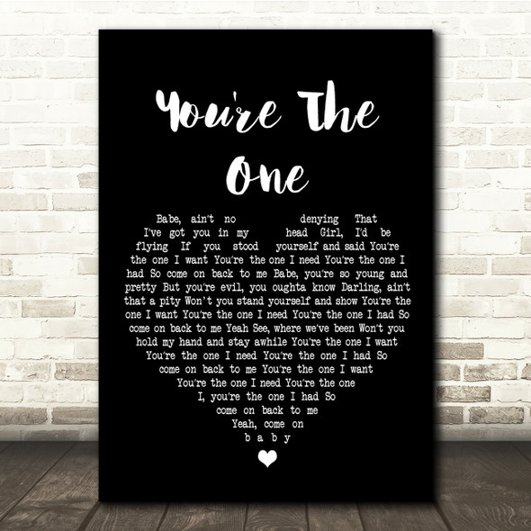 Greta Van Fleet You're The One Black Heart Song Lyric Quote Print