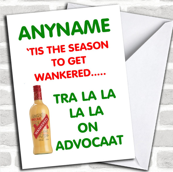 Funny Advocaat Personalized Christmas Card