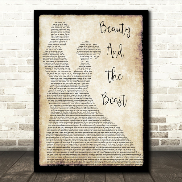 Angela Lansbury Beauty And The Beast Man Lady Dancing Song Lyric Quote Print