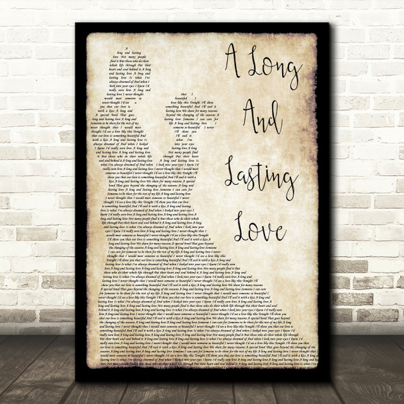 Crystal Gayle A Long And Lasting Love Song Lyric Man Lady Dancing Quote Print