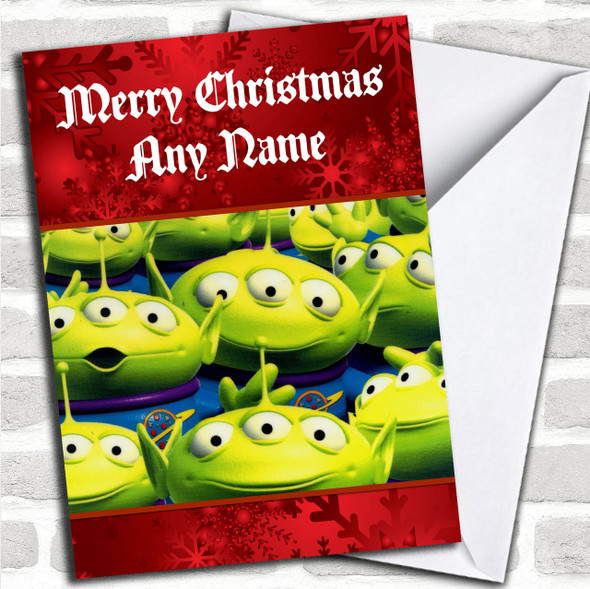 Toy Story Aliens Personalized Christmas Card