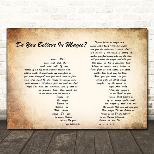 The Lovin' Spoonful Do You Believe In Magic Man Lady Couple Song Lyric Print