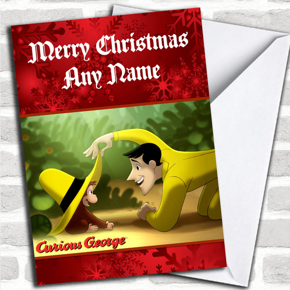 Curious George Personalized Christmas Card