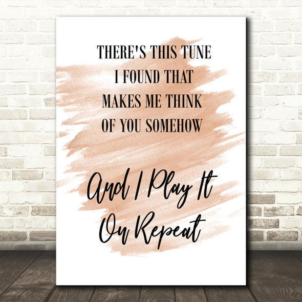 Watercolour Do I Wanna Know Arctic Monkeys White Black Song Lyric Quote Print