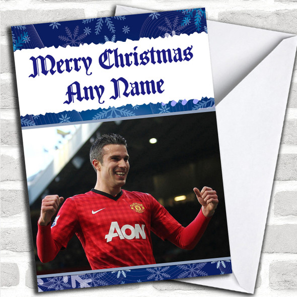 Robin Van Persie Rvp Personalized  Christmas Card