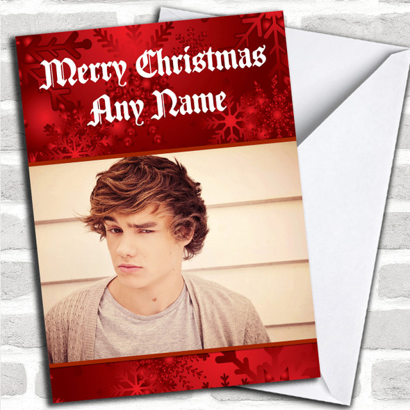 Liam Payne One Direction  Personalized  Christmas Card