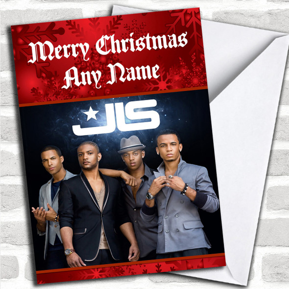 Red Jls Personalized  Christmas Card