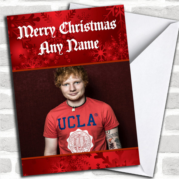 Ed Sheeran Personalized Christmas Card