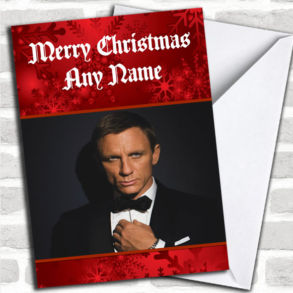 Daniel Craig Personalized  Christmas Card