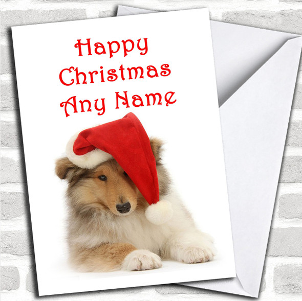 Christmas Dog Christmas Card Personalized