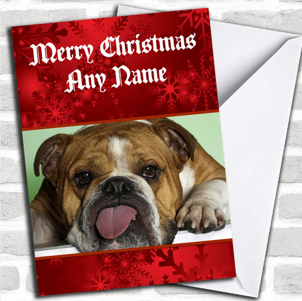 Boxer Dog Personalized Christmas Card