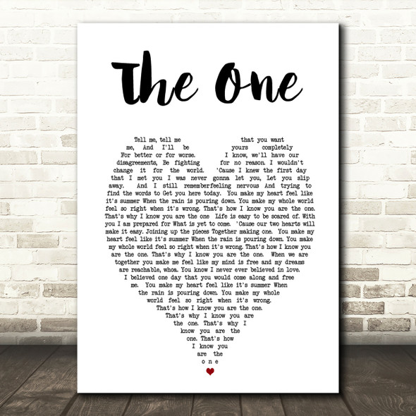 The One Kodaline Heart Song Lyric Quote Print