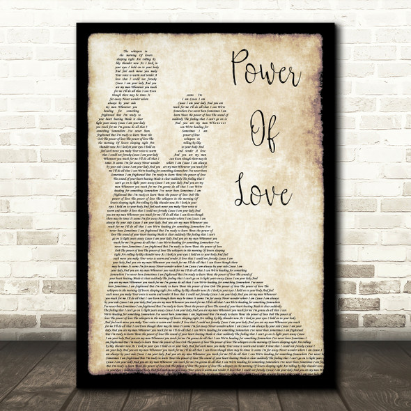 Jennifer Rush Power Of Love Man Lady Dancing Song Lyric Print