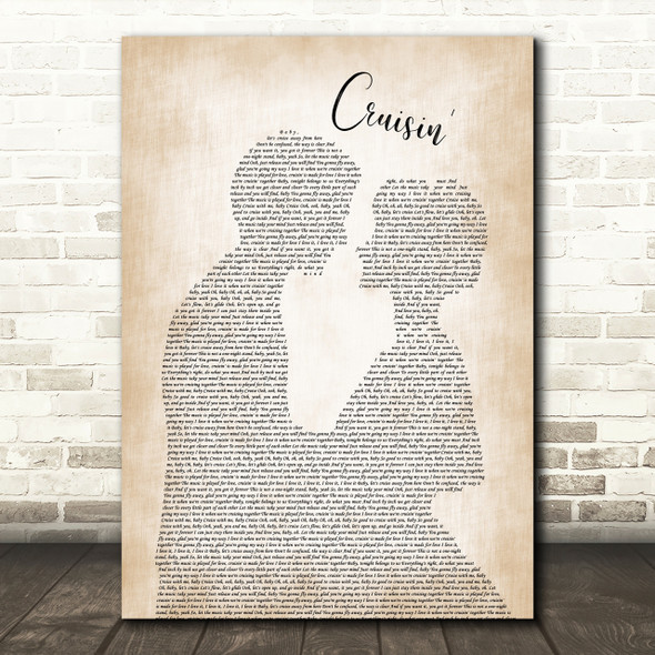 Smokey Robinson Cruisin' Man Lady Bride Groom Wedding Print