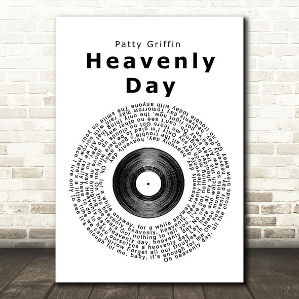 Patty Griffin Heavenly Day Vinyl Record Song Lyric Print
