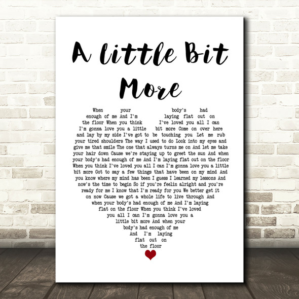 Dr Hook A Little Bit More Heart Song Lyric Print